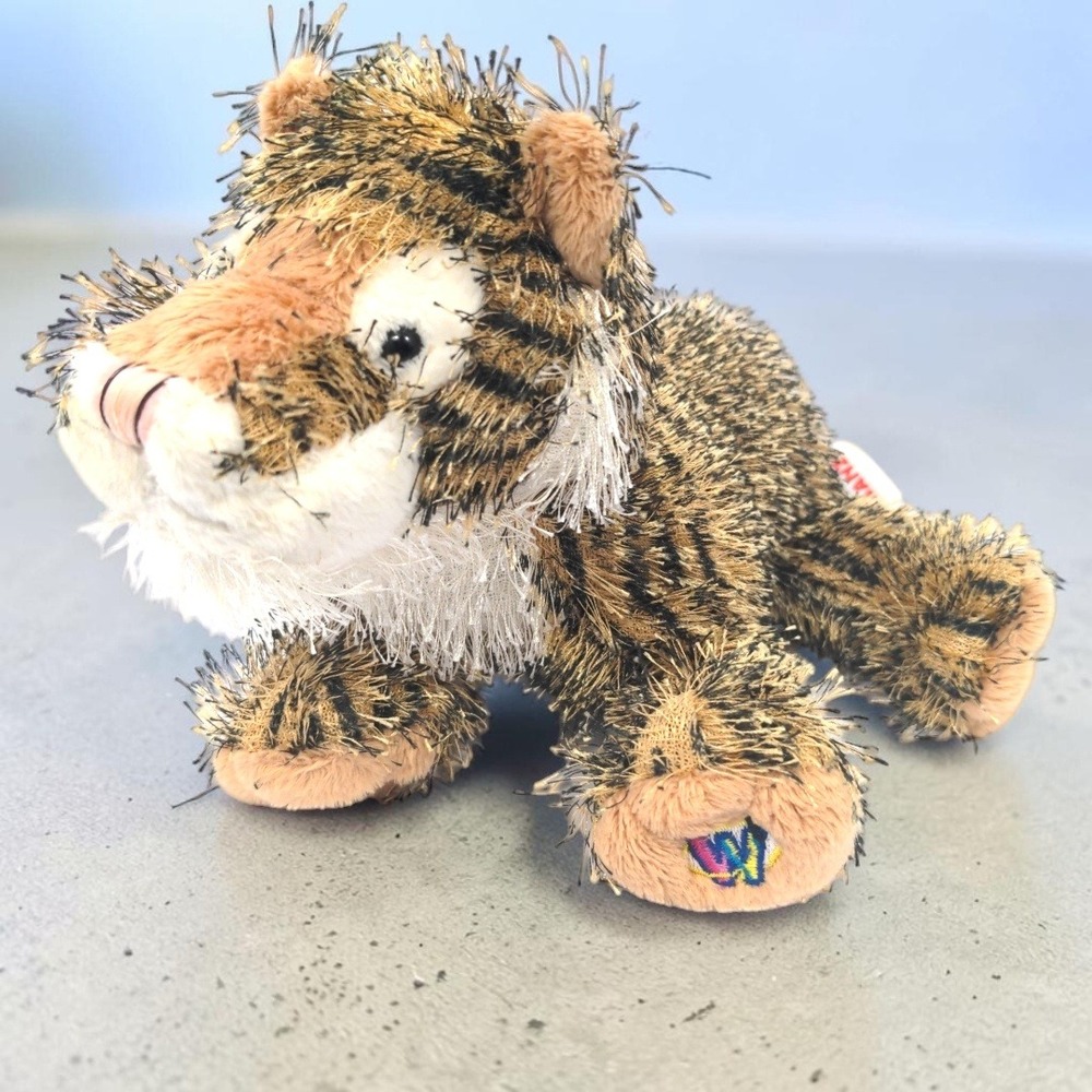 Ganz Webkinz Tiger Plush HM032 Stuffed Animal Toy Brown Striped Cat 2005 VTG